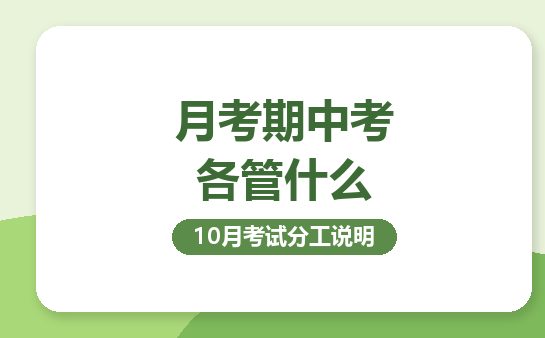 10月复大点睛说月考期中考的分工