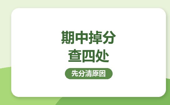 复大点睛期中掉分排查封面图