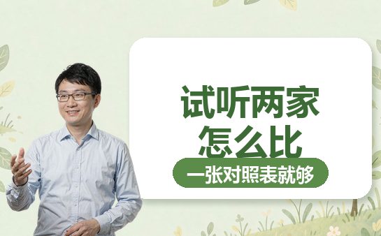 家长在试听课教室后排记录