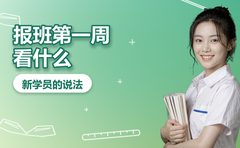 报班第一周看什么，听复大点睛的新学员说